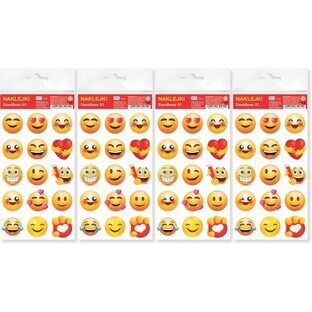 Emoticônes 01 Stickers 4 pièces