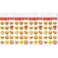 Emoticônes 01 Stickers 4 pièces