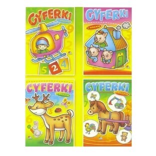 Coloring book Numbers with stickers