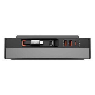 Baseus T-Space Series USB HUB für Tesla Model 3 / Y mit integriertem 45W USB C Kabel - schwarz Baseus T-Space Series USB HUB für Tesla Model 3 / Y mit integriertem 45W USB C Kabel - schwarz