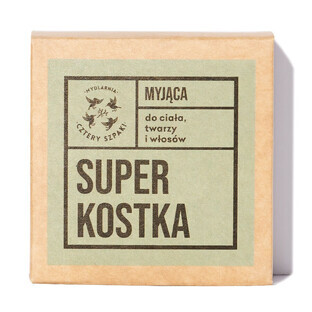 Mydlarnia Cztery Szpaki Superbe gel douche pour le visage et les cheveux, 75g