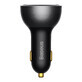 Baseus Digital Display Chargeur de voiture USB-A / USB-C PD 140W - noir + câble USB-C / USB-C 240W 1m