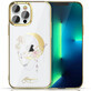 Kingxbar Moon Series caz de lux cu cristale Swarovski pentru iPhone 13 Pro aur (Butterfly)
