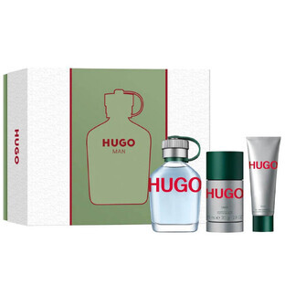 Hugo Boss Hugo Man Set Apă de toaletă, 125 ml + Deodorant stick, 75 ml + Gel de duș, 50 ml