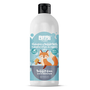 Barwa Bebi Shampoo and Bath Lotion 2-in-1 Bubble Gum, 500 ml