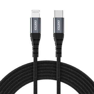 Choetech IP0039 USB-C / Lightning MFi Kabel 480Mb/s 3A 1.2m - schwarz