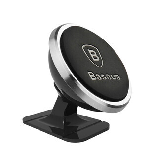Baseus 360º (Overseas Edition) soporte magnético para el salpicadero del coche - plata Baseus 360º (Overseas Edition) soporte magnético para el salpicadero del coche - plata