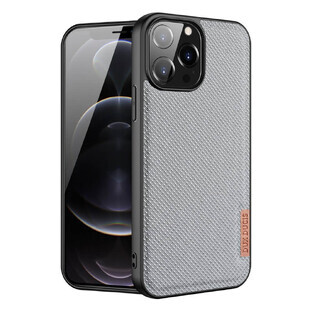 Dux Ducis Fino caz acoperit cu nylon iPhone 13 Pro Max gri