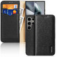 Dux Ducis Hivo husă flip cu închidere RFID pentru Samsung Galaxy S24 Ultra - negru