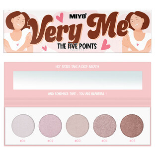 MIYO The Five Points Very Me Lidschatten-Palette, 6,5 g