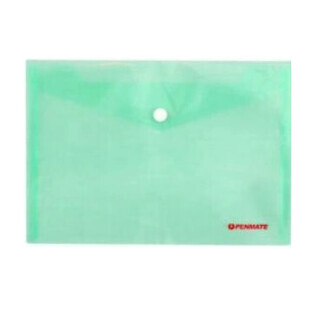 Clip-on envelope, green A5