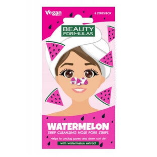 Beauty Formulas Wassermelone Tiefenreinigende Nasenstreifen, 6 Stück