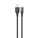 30W 1m USB - Lightning Dudao L22L fast charging cable - gray