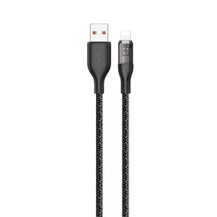 30W 1m USB - Lightning Dudao L22L fast charging cable - gray