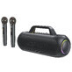 Acefast K1 enceinte karaoké sans fil avec 2 microphones - noir