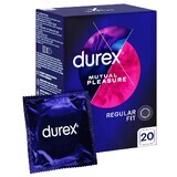 Durex Mutual Pleasure Ejaculation Delay Condoms, 20 pieces