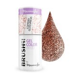 BrushUp! Gel Color UV/LED Nail Hybrid Varnish Coppery Glossiness, 5 g