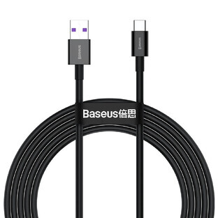 Baseus Superior USB - Cavo USB Tipo C 66 W (11 V / 6 A) Huawei SuperCharge SCP 2 m nero (CATYS-A01)