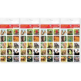 Dieren 01 Stickers 4 stuks