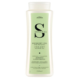 Joanna Gel de Ducha Sensual Cáñamo y Pantenol, 500 ml