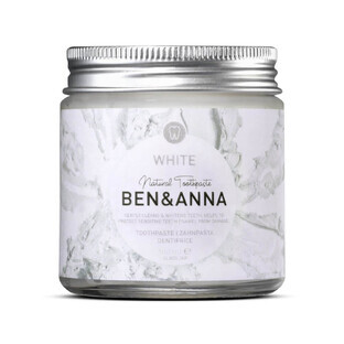 Ben amp; Anna Natuurlijke whitening tandpasta wit, 100 ml
