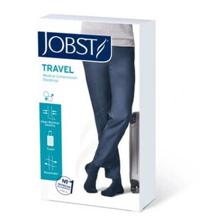 Jobst Travel, 15-20mm Hg zwarte kniekousen, maat II