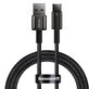 Baseus Tungsten Gold USB-A - USB-C 480Mb/s 100W cavo 1m nero (CAWJ000001)