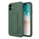 Wozinsky Kickstand Hoesje siliconen case met standaard Samsung Galaxy A22 4G donkergroen
