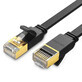 Ugreen flat cable Ethernet network patchcord RJ45 Cat 7 STP LAN 10 Gbps 10 m black (NW106 11265)