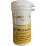 Vitamina D3 2000 UI, 80 cápsulas