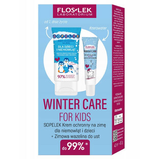 Floslek Laboratorium Winter Care For Kids Sopelek Beschermende crème voor kinderen en baby's 40 ml + Winter lippenbalsem 10 g