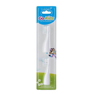 Brush-Baby GoKidz tips voor reis sonische tandenborstel voor kinderen van 3-6 jaar, 2 stuks