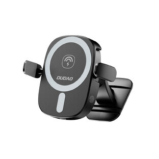Dudao FW11 Autotelefonhalter mit 15W induktivem Ladegerät für Windschutzscheibe / Cockpit - schwarz