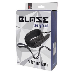 Dream Toys Halsband mit Leine, schwarz, 1 Stück