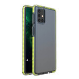 Spring Case gel case with colored frame for Samsung Galaxy M51 yellow