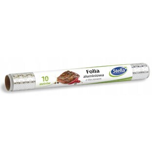 Papel de aluminio Stella con relieve 10m, 1 pieza