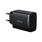 Baseus Compact netlader 3x USB 17W zwart (CCXJ020101)