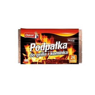 Oskar, Fire starter for barbecue and fireplace, 24 pieces