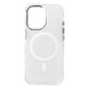 Glitter Case MagSafe pour iPhone 16 - blanc avec paillettes