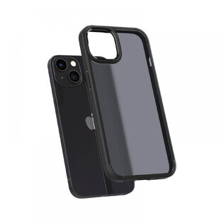 Spigen Ultra Hybrid Case für iPhone 13 - mattschwarz
