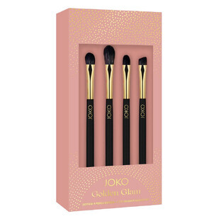 Joko Golden Glam Set de pinceaux pour le maquillage des yeux, 4 pièces