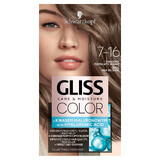 Gliss Permanent Hair Colour 7-16 Cool Ash Blonde
