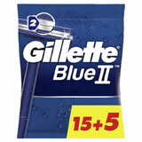 Gillette Blue II Einwegrasierer, 20 Stück