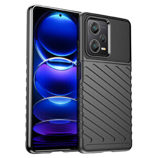 Funda blindada de silicona Thunder Case para Xiaomi Redmi Note 12 Pro+ negro