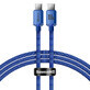 Baseus cable CAJY000603 USB-C - USB-C PD 100W 5A 480Mbps 1.2m - blue