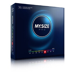 My Size PRO, préservatifs de 60 mm, 36 pièces