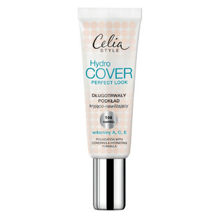 Celia Hydro Cover Perfect Look Foundation Lang anhaltende Abdeckung und feuchtigkeitsspendende Foundation 104 Caramel, 30 ml