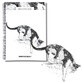 Cuaderno de esbozos en espiral A4 Gato 50k con perforación de 120 g/m² Narciso