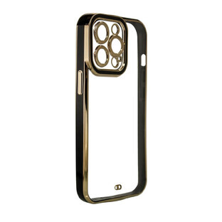 Custodia Fashion Case per Xiaomi Redmi Note 11 Pro custodia in gel con cornice oro nero