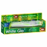 White Glo Whitening Kruidentandpasta, 100ml + tandenborstel